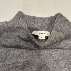 Vince Charcoal Knit Turtleneck